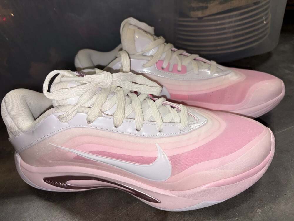 Nike A'One A'ja Wilson #1 Draft Pick Basketball Shoes - Pink/White